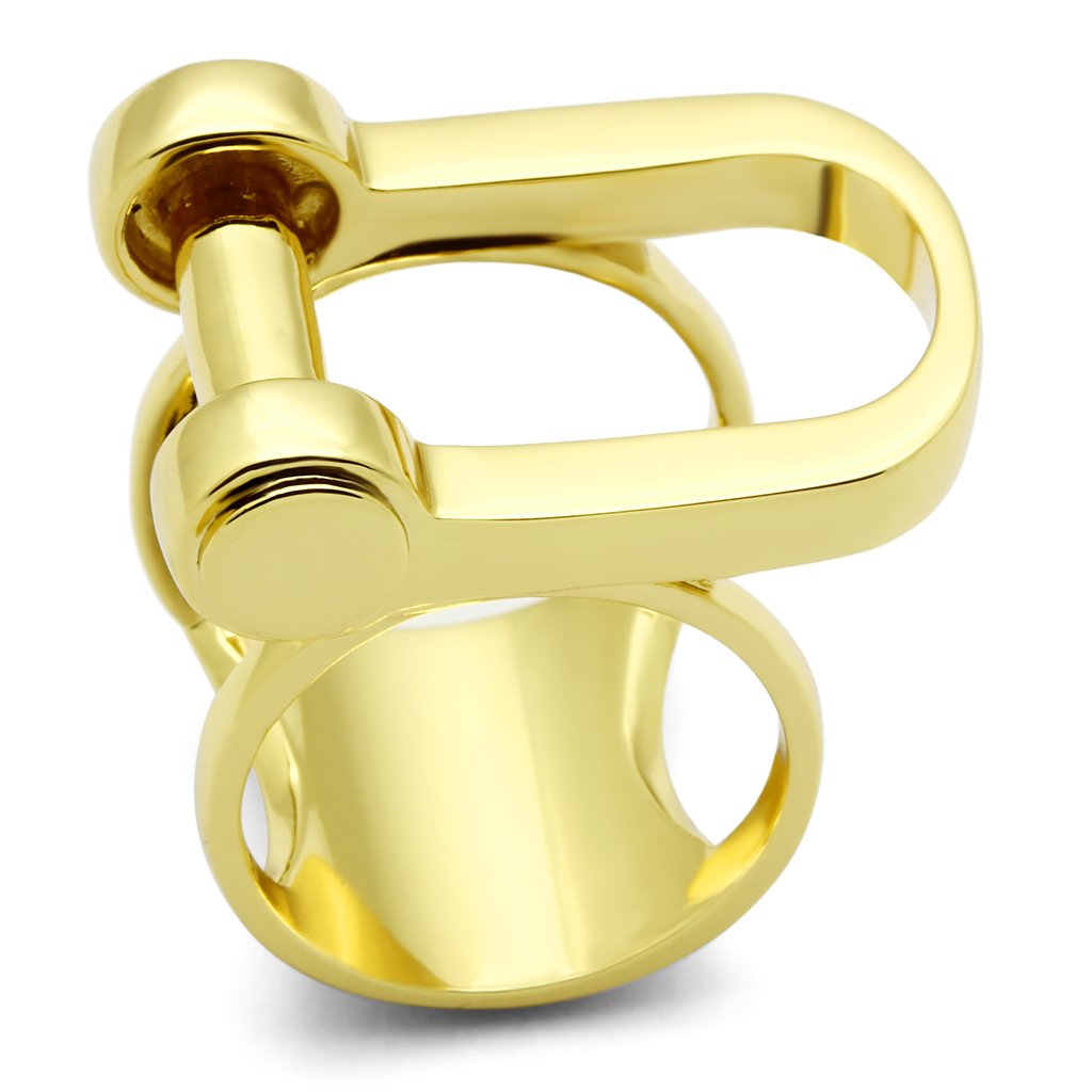 JCE280 IP Gold(Ion Plating) Brass Ring with No Stone