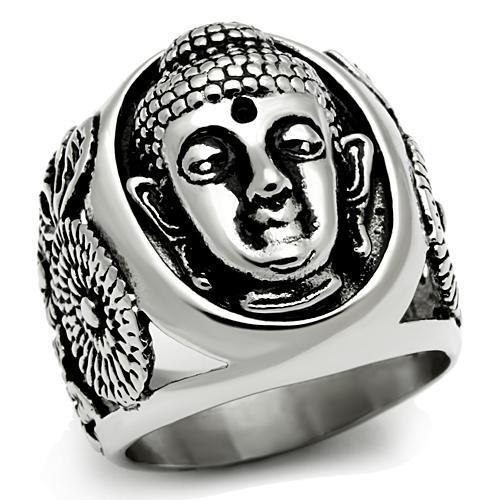 JCE582 High polished (no plating) Stainless Steel Ring with No Stone