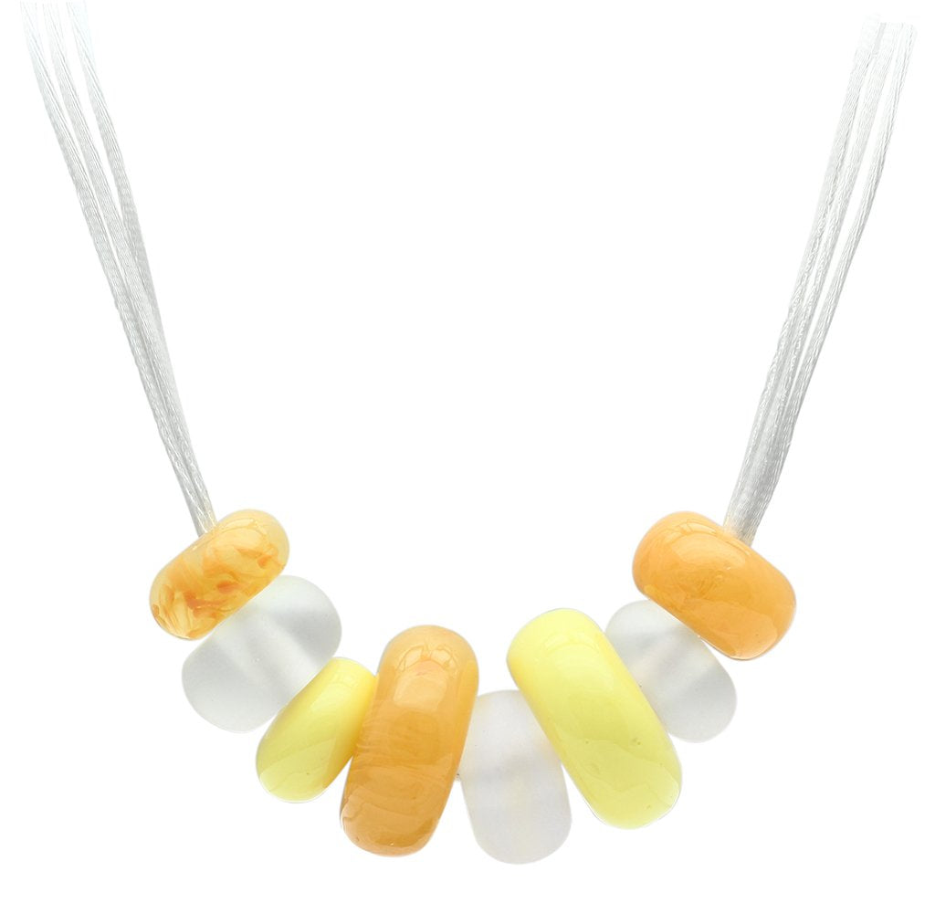 JCE022 Resin Necklace with Synthetic Synthetic Stone in Multi Color